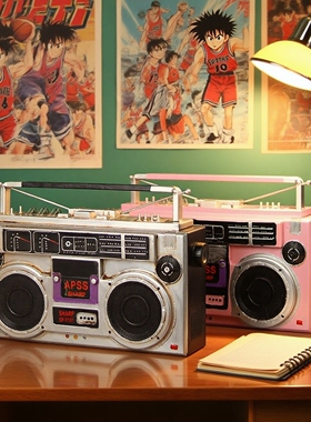 8090年代收音机磁带录音机道具