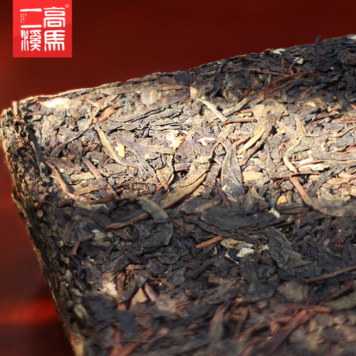 黑茶湖南安化正品高马二溪正宗2014年荷香茯砖茶800g 可开发票 - 图2