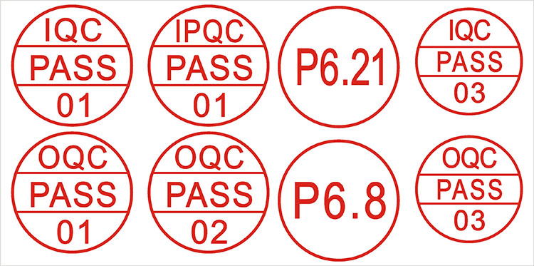 合格章 ipqc qa QC PASS 检验章 小圆 姓名章  数字 自动出油原子 - 图0