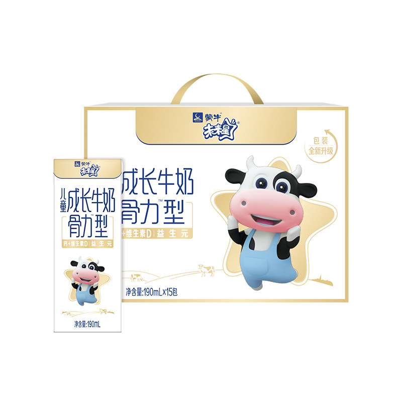 蒙牛未来星儿童成长牛奶(骨力型)190ml*15包/箱
