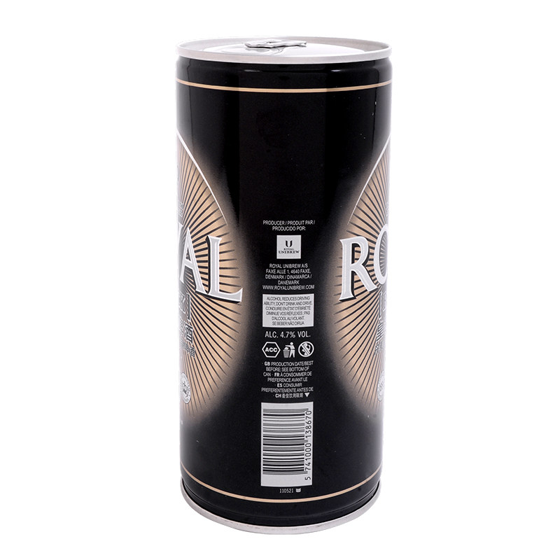 丹麦进口 皇家 黑啤酒1l/桶