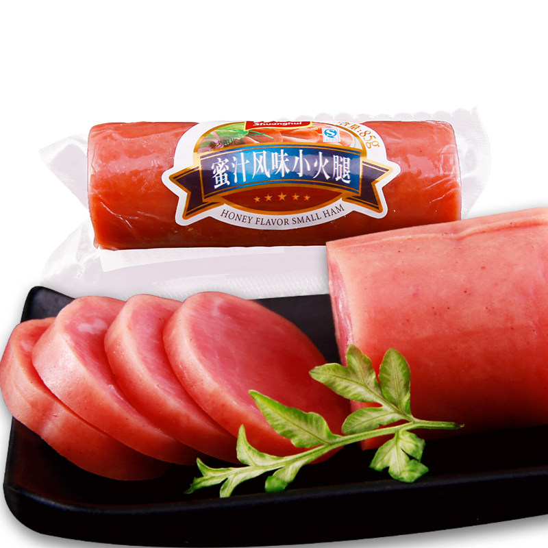 双汇蜜汁风味小火腿85g即食香肠零食肉类火腿肠