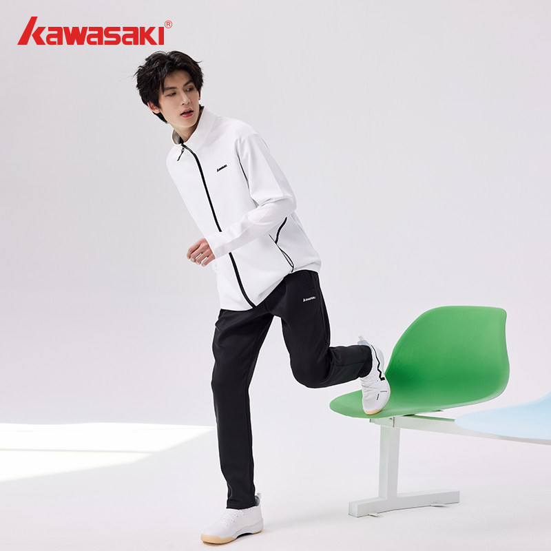 KAWASAKI/川崎新款秋冬男女款运动针织外套休闲立领运动服,淘宝优惠券,粉丝福利购,淘宝优惠卷