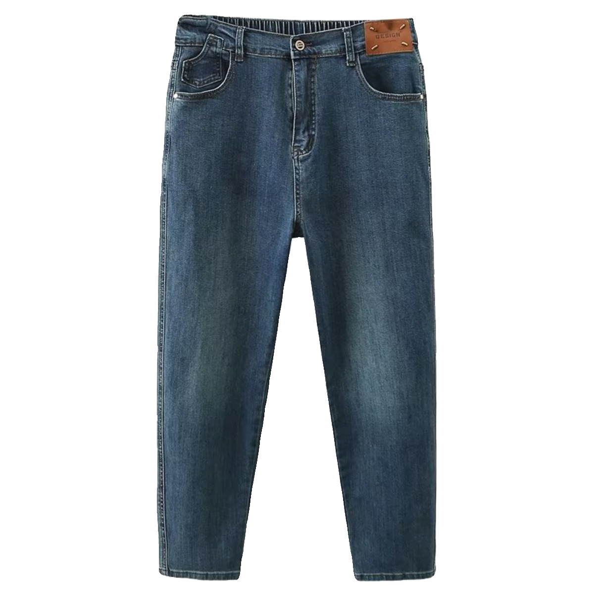 2025秋冬新款大码牛仔裤女胖MM200斤宽松大腿粗显瘦加绒哈伦裤子,淘宝优惠券,粉丝福利购,淘宝优惠卷