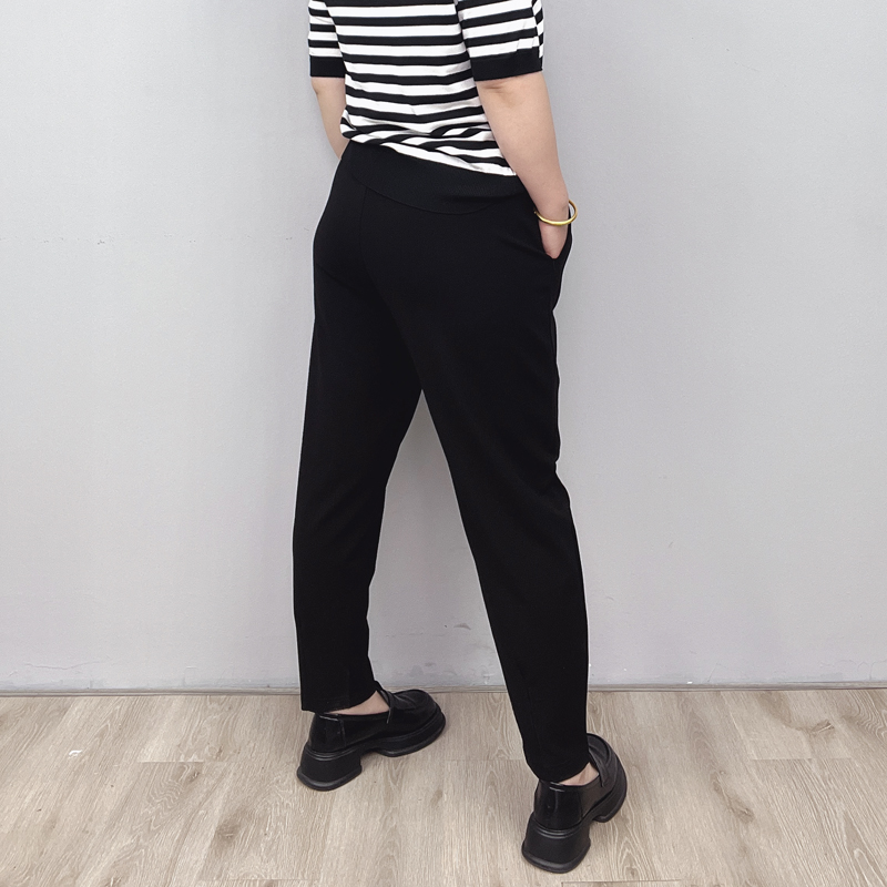 黑色九分哈伦裤女春秋夏季宽松大码胖mm显瘦薄款高腰休闲萝卜裤子,淘宝优惠券,粉丝福利购,淘宝优惠卷