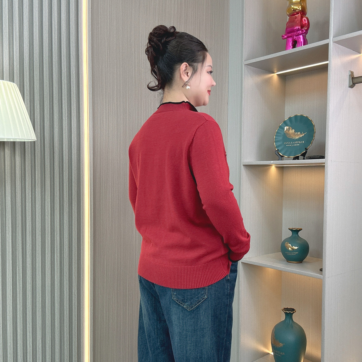 秋冬新款立领单排扣针织衫开衫女大码胖mm宽松显瘦软糯保暖毛衣潮,淘宝优惠券,粉丝福利购,淘宝优惠卷