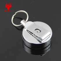 Fishing stainless steel wire telescopic buckle Lost Hand Rope Lujah Metal Easy Pull Buckle Shrink Accessories Gear Key Buckle