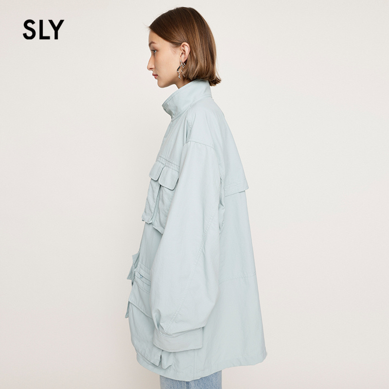 SLY 2024夏季新品山系户外风运动感工装夹克外套女030HSR30-1320