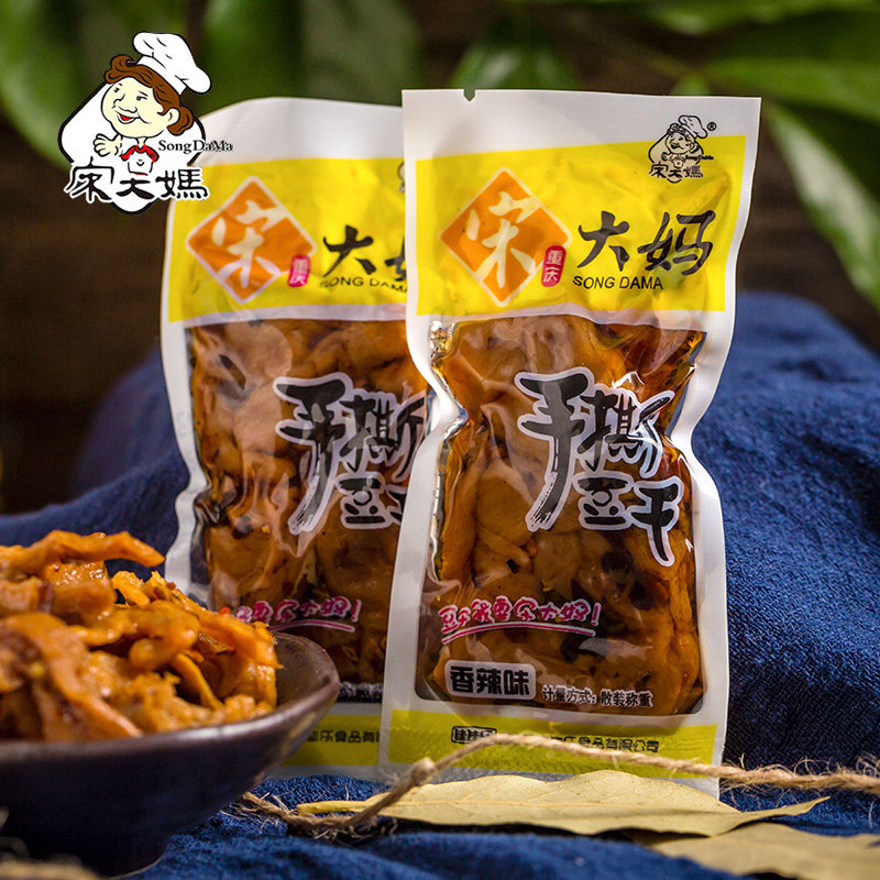 宋大妈手撕豆干500g散装小零食辣条 宋大妈豆腐干