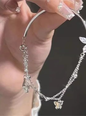 清冷感竹节蛇形手镯小众设计高级感配饰 闺蜜情侣小众百搭手饰