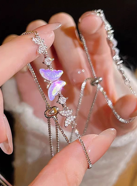 韩系花环蝴蝶手链女高保色时尚高级精致手饰气质百搭独特设计配饰