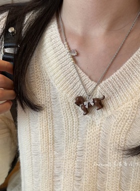 小狗项链女款2025新款爆款