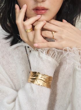 垚光尤克之叶脉络手镯