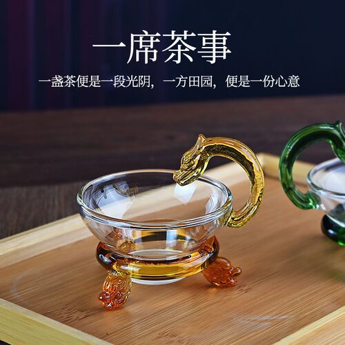 76玻璃茶漏茶滤创意茶叶过滤网泡茶器茶隔漏斗茶具配件滤茶器 - 图1