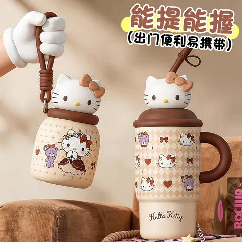hellokitty联名保温杯大容量女高颜值冰霸杯夏日水杯新款送人礼物 图片 4
