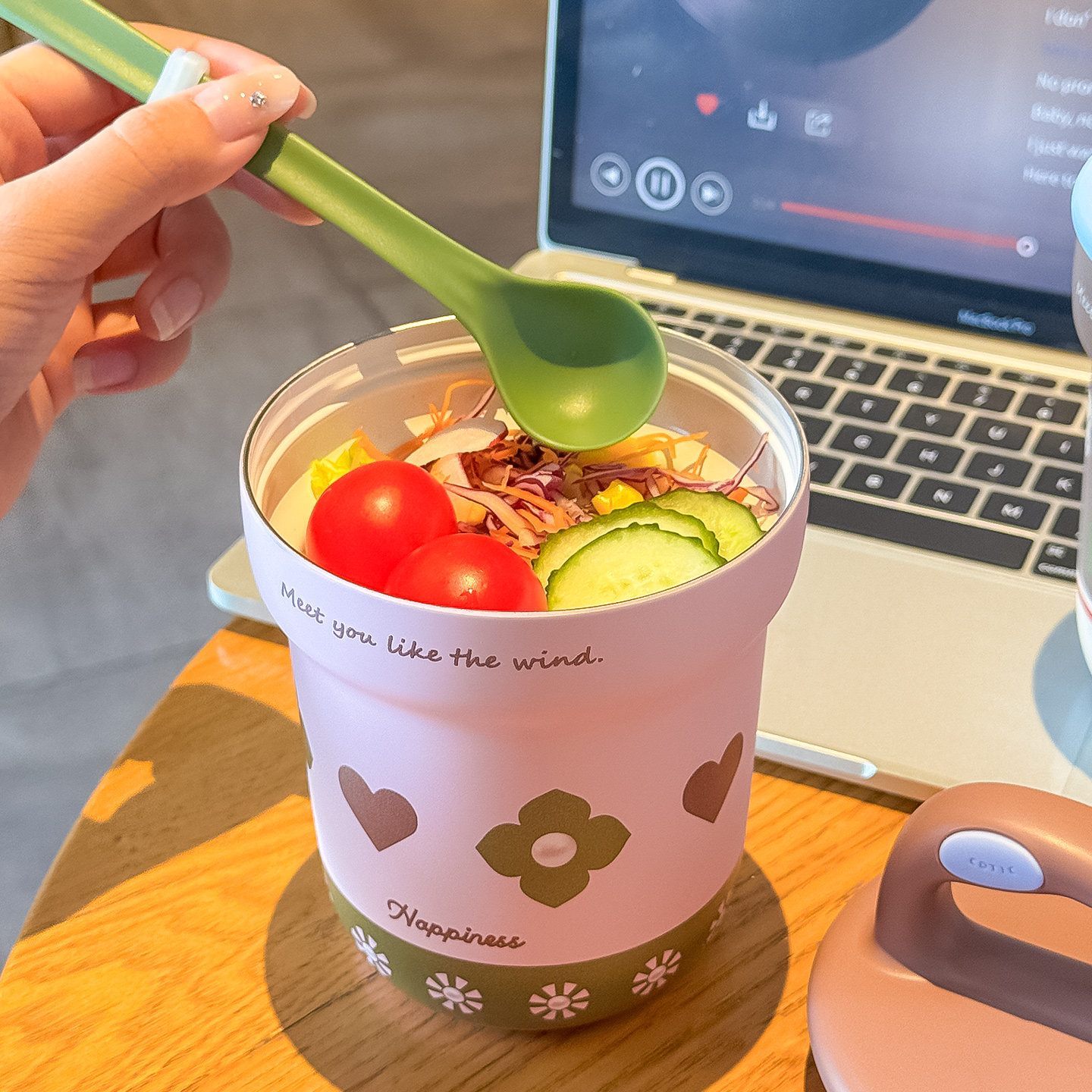 早餐杯带盖勺泡燕麦冲牛奶专用水杯女2025新款保温杯便携喝粥杯子,淘宝优惠券,粉丝福利购,淘宝优惠卷