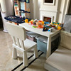 Zhen Jiayi kindergarten children's table and chair set home baby learning desk thickened multi-functional plastic square table and chair