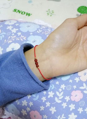 时尚简单红绳手链新年手工编制