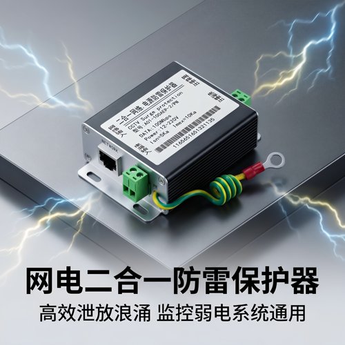 网络防雷器电源 网络监控二合一防雷器 监控设备RJ45防雷 - 图3