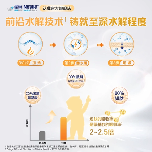 Nestlé aiershu Специальное медицинское использование белка детского молока глубокое гидролиз Формула 400G*4 банки без латекса