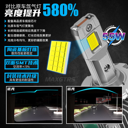 D系列D1S/D2S/D3S/D4/D5S/D8S超亮聚光原车氙气灯改装汽车LED大灯 - 图1