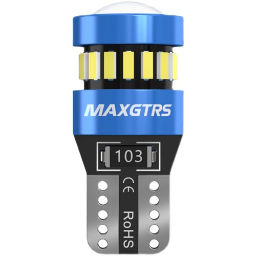 12v汽车示宽灯超亮t10led带透镜w5w牌照灯行车改装阅读灯插泡通用 - 图3