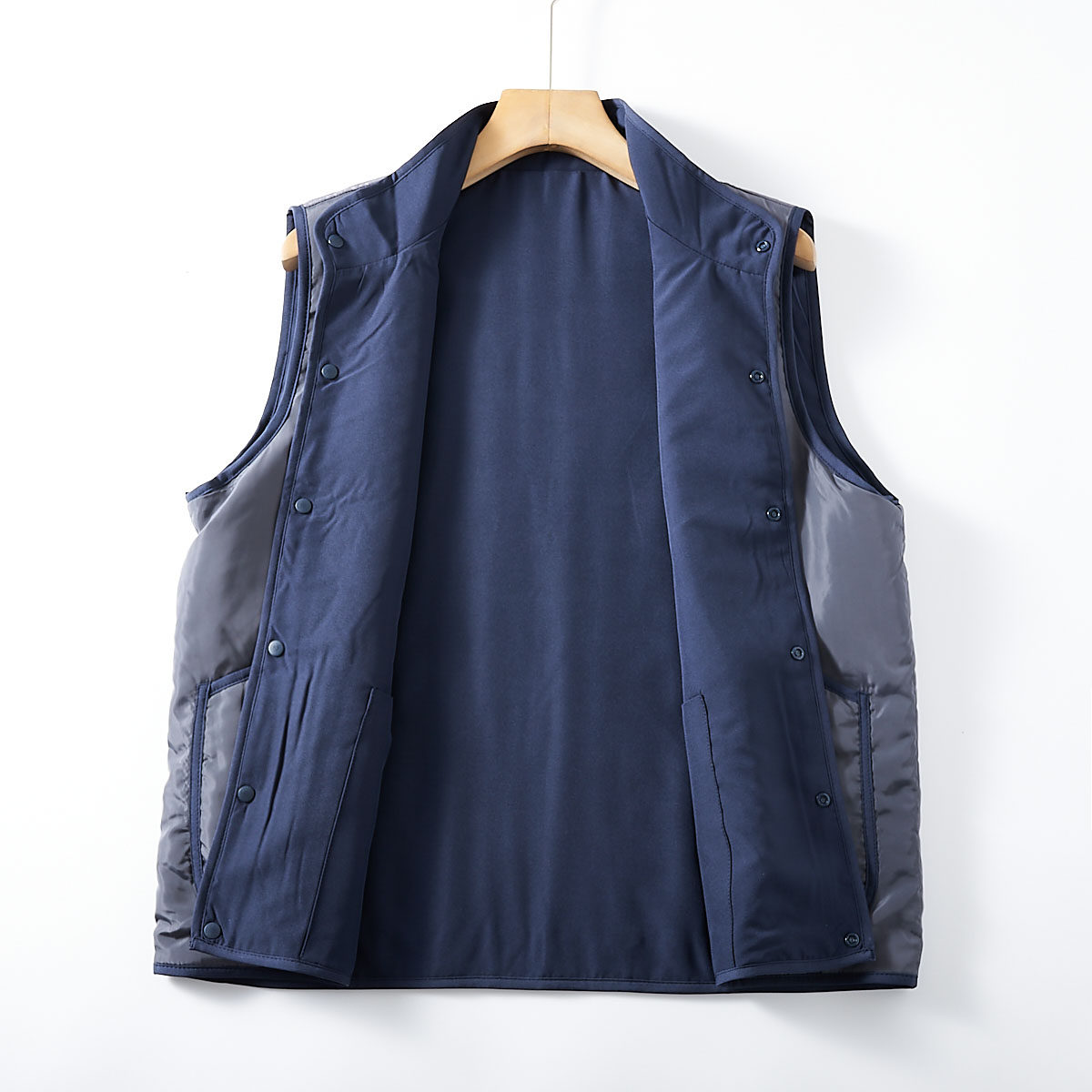 双面可穿！重磅牛货！外贸男装秋冬户外轻便撞色立领宽松休闲马甲,淘宝优惠券,粉丝福利购,淘宝优惠卷