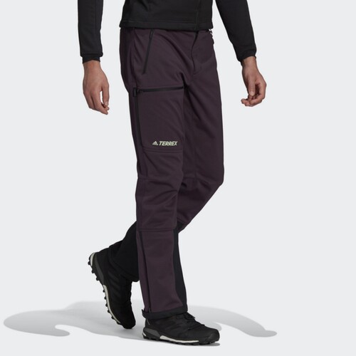 Adidas阿迪达斯 运动休闲加绒长裤滑雪软壳冲锋裤 GJ8315 GJ8314 - 图2