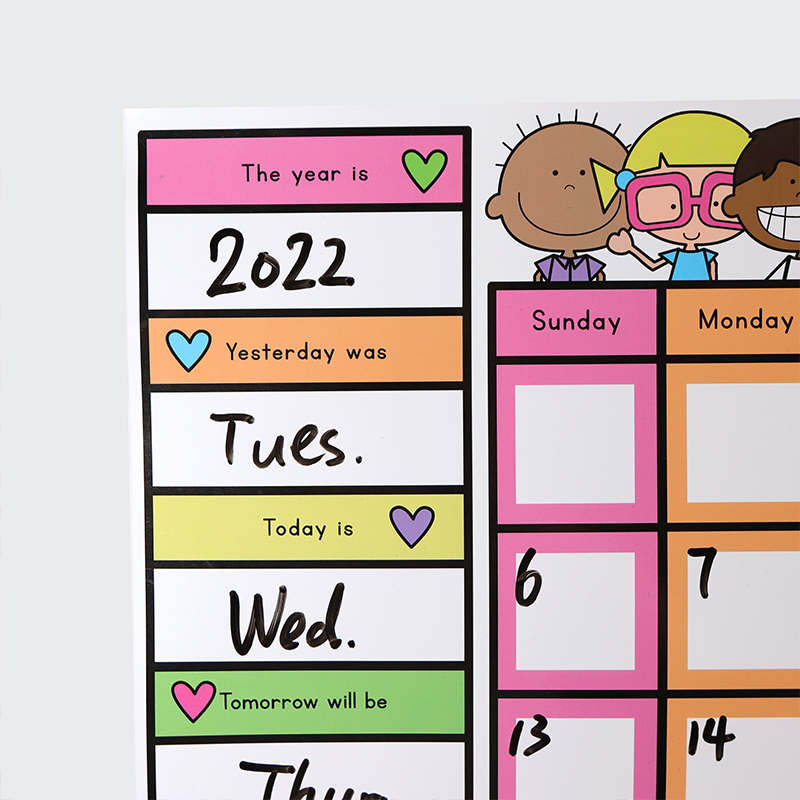 可擦写计划表日历备忘录磁贴冰箱白板黑板留言板英语简约日期教学,淘宝优惠券,粉丝福利购,淘宝优惠卷