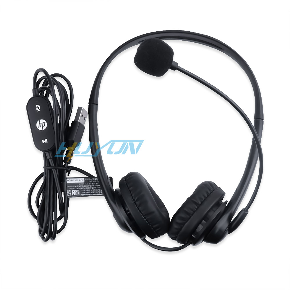 全新惠普USB立体声有线耳机G2 M75125-001电话客服话务员耳机耳麦