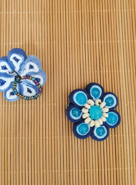 云南旅游伴手礼扎染戒指小礼物布艺首饰戒指布艺饰品手工编织手饰