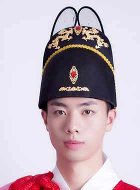 宋制直翅帽明朝汉服乌纱翼善冠