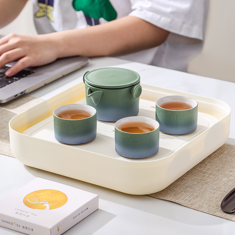 Songfa Porcelain Portable Travel Outdoor Car Tea Set