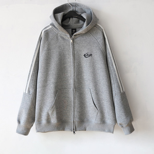 Three-stripe cardigan hooded zipper sweatshirt for men, spring trendy brand couple jacket, sports long-sleeved top, couple style for women
