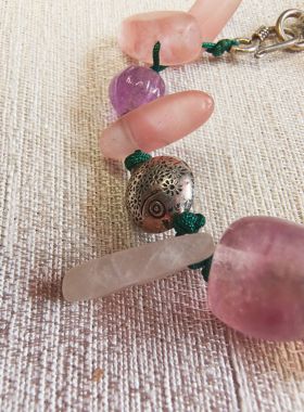 天然粉晶手链女款招桃花转运珠粉色水晶手串饰品礼物送女友闺蜜