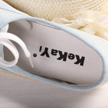 Clearance Loafers Flat Pointed Toe Lace-Up Casual Shoes Low-top Canvas Shoes Women's Korean Style Shallow Mouth White Shoes Canvas Women's Canvas