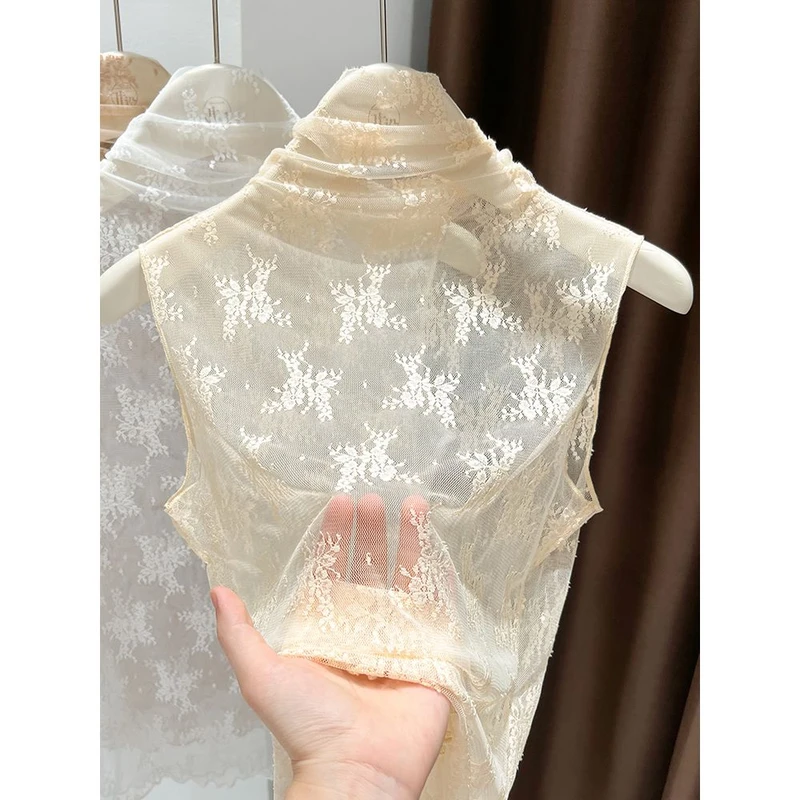 蕾丝假领子百搭女高档秋冬堆堆领毛衣内搭透明打底衫薄纱2025新款,淘宝优惠券,粉丝福利购,淘宝优惠卷