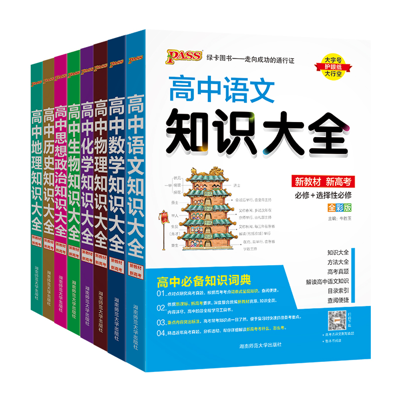 新教材2025pass绿卡图书高中数理化生知识大全语文数学英语物理化学生物政治历史地理新高考基础知识点总结知识清单手册教辅资料书 - 图3