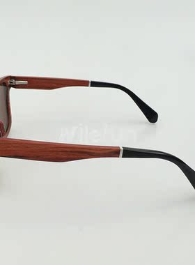 木头拼板材腿红檀合成木拼铝全框太阳镜墨镜