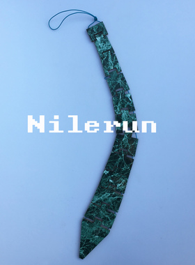 时尚个性木制领带新颖蓝色花纹