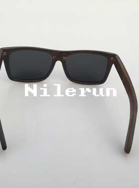 墨镜男士黑色竹子方形大框太阳镜