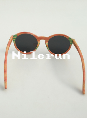 墨镜个性风圆形框架紫色太阳眼镜