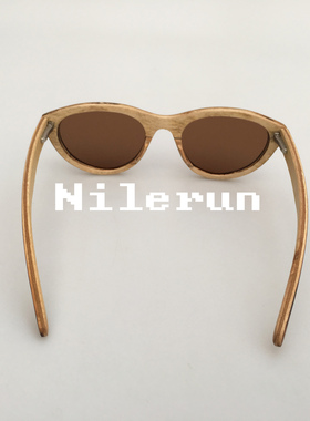 墨镜复古风椭圆形茶色偏光太阳镜