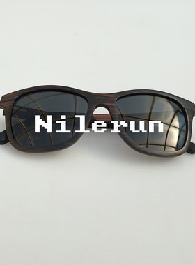 墨镜黑檀木偏光太阳眼镜