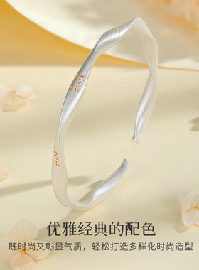 Winy足银999银手镯莫比乌斯无尽爱实心质感送女友生日礼物气质