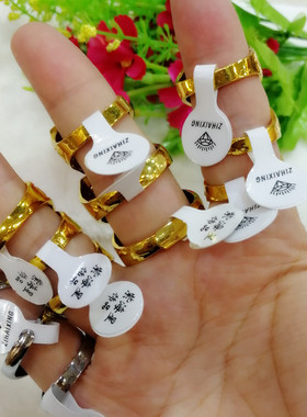 开口铜合金嘻哈金戒指男女通用