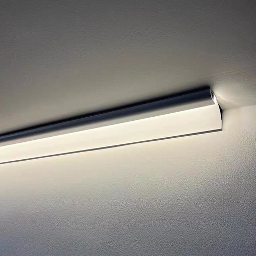 天花明装线条灯回光灯槽墙角灯免吊顶线形灯石膏线灯发光顶角线灯 - 图2
