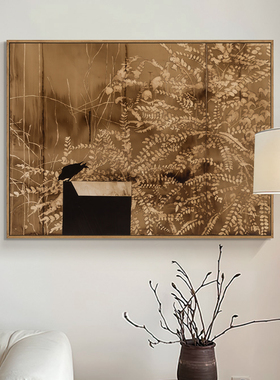 《牡丹》法式中古风餐厅装饰画客厅卧室背景墙挂画玄关柜花卉油画