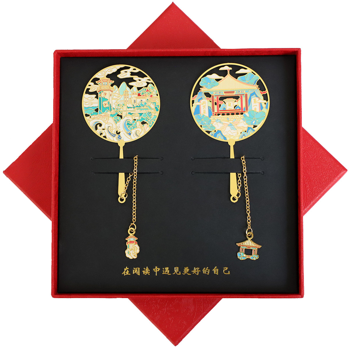 济南趵突泉山东特色景点蓬莱阁刘公岛金属书签旅游纪念品礼物定制