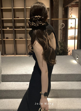 中世纪缎面氛围~简约发圈女扎头
